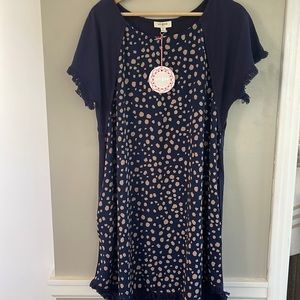 Umgee Leopard Print High Low Dress